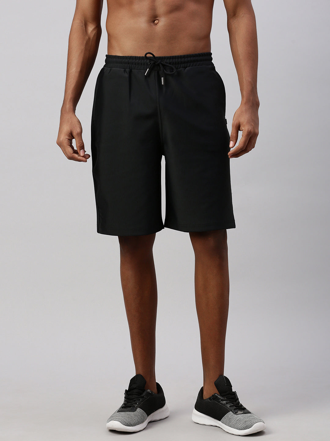 Black Regular Fit Shorts For Men’s