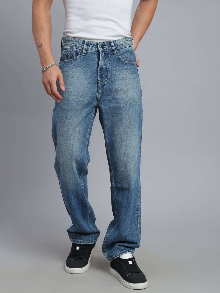 Blue Straight Fit Jeans
