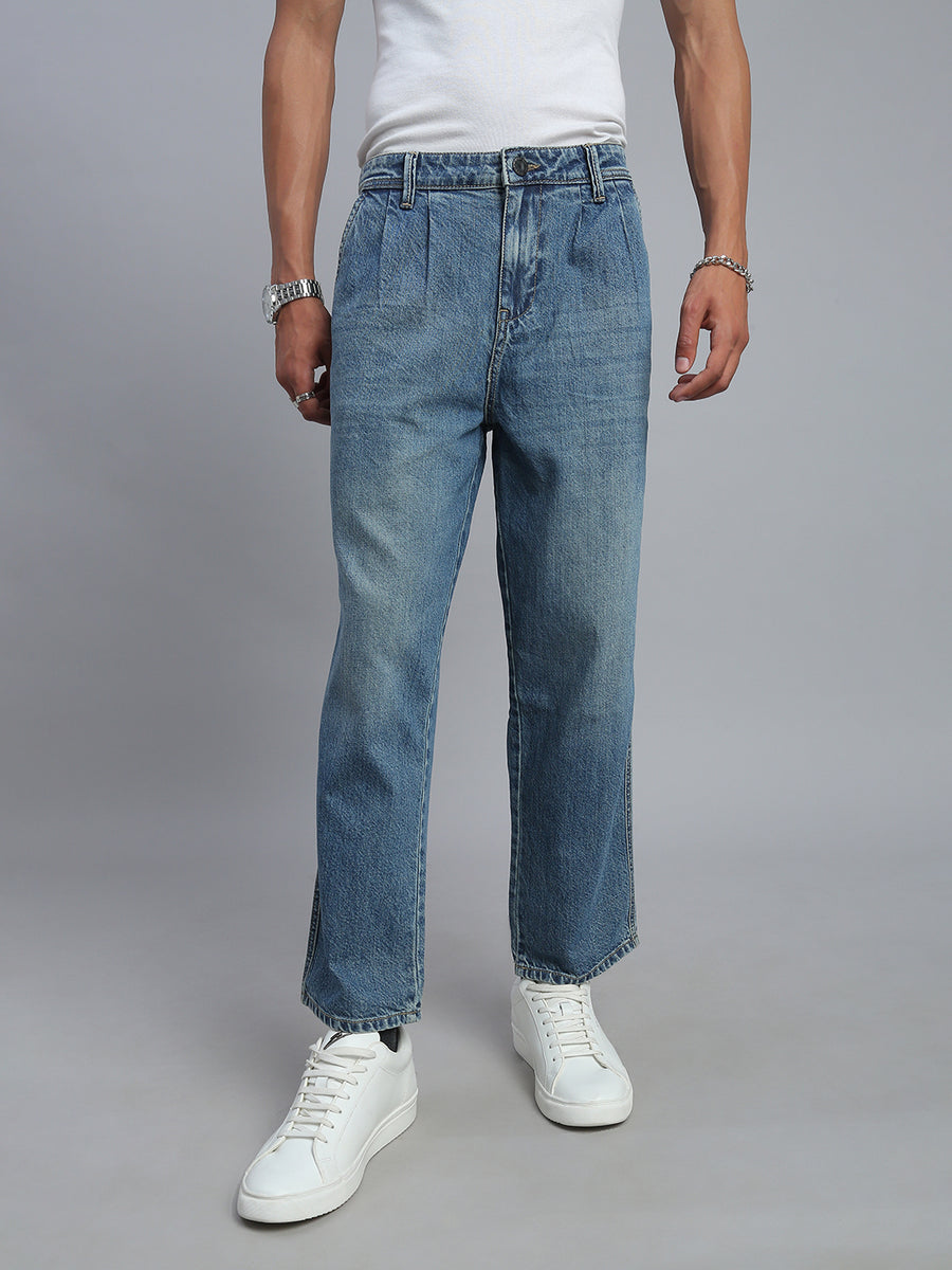 Light Blue Straight Fit Jeans