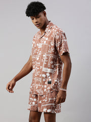 Printed Regular Fit Co-Ords For Men’s