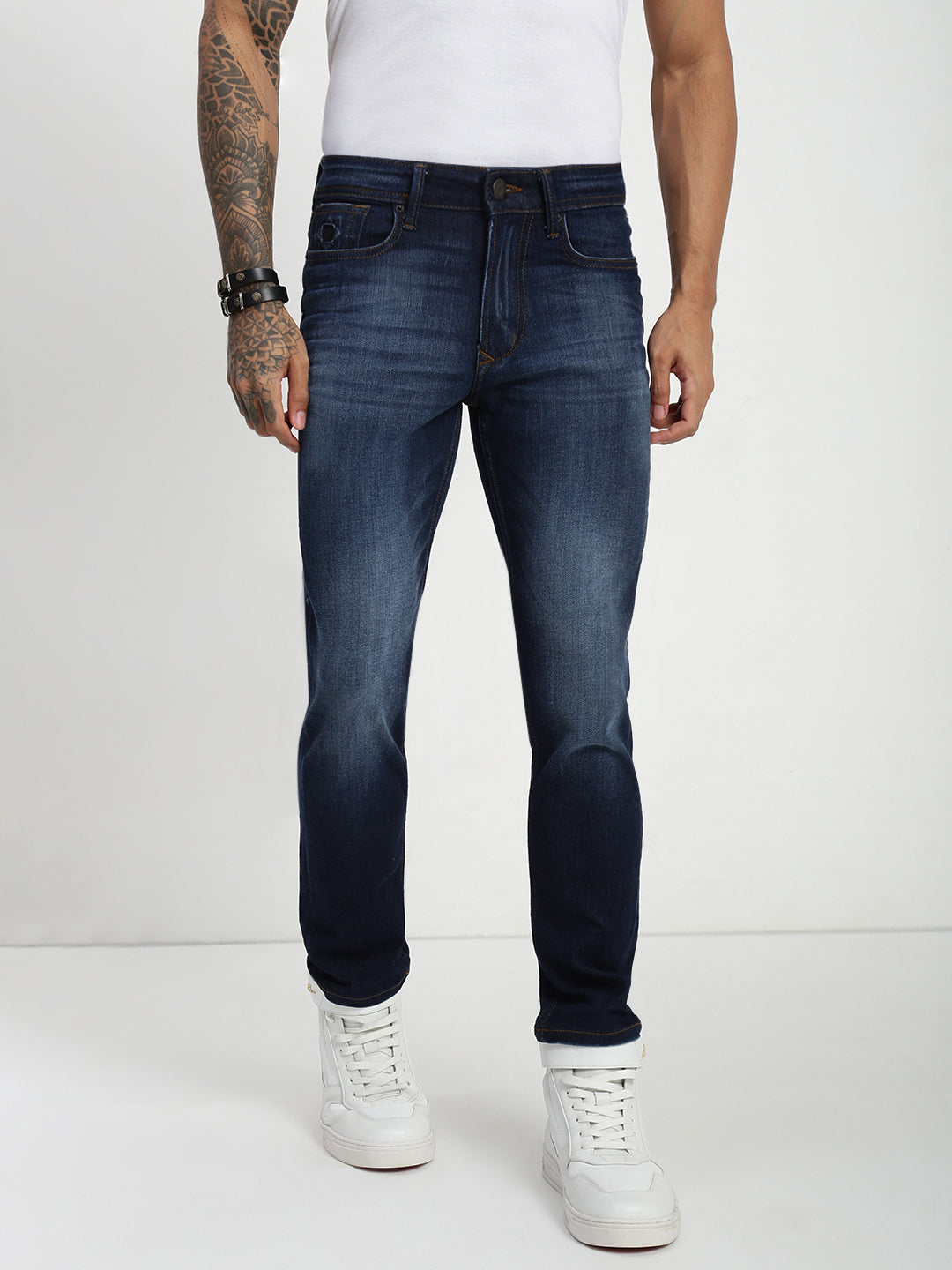 Raw Blue Slim Fit Stretchable Jeans