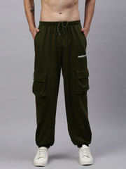 Military Green Cotton Oversize Lower