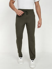 Olive Green  Cross Pocket Regular Fit Lower