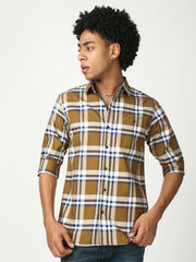 Checks Full Sleeve Relax Shirt With Pocket