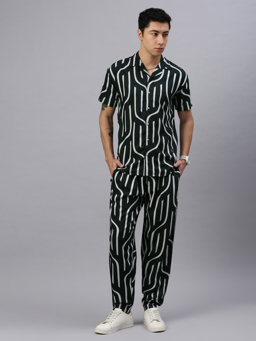Printed Regular Fit Co-Ords For Men’s