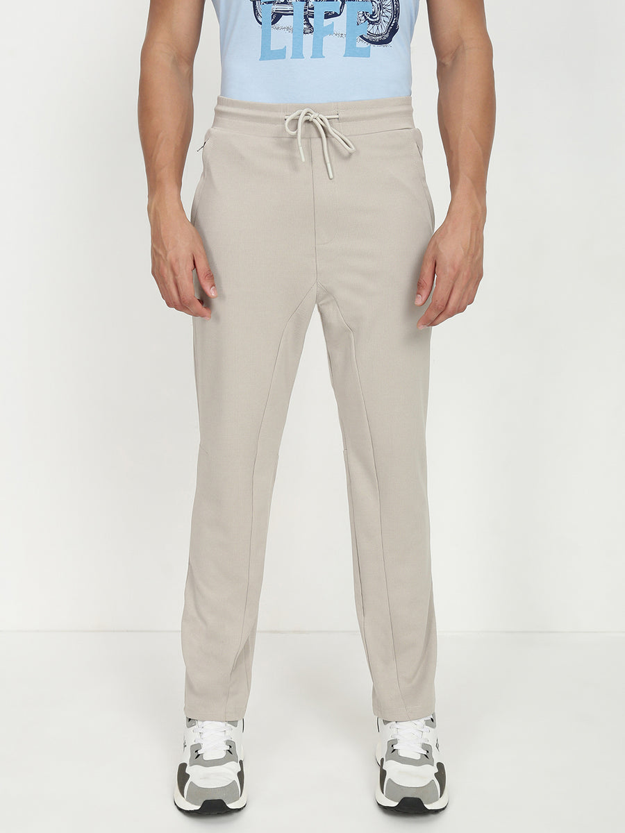Beige  Relax Fit Cross Pocket  Lower