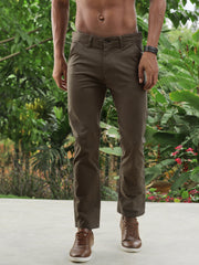 Tan Slim Fit Men’s Cotton Pants