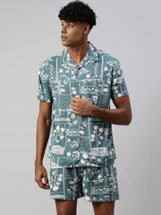 Printed Regular Fit Co-Ords For Men’s