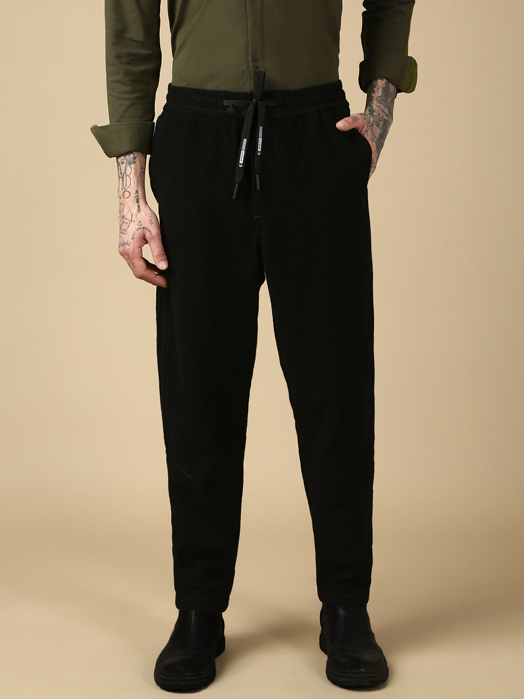 Blue Anti Fit Stretchable Jogger