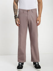 Peach Blush Relax Fit Cross Pocket Drill Linen Pants