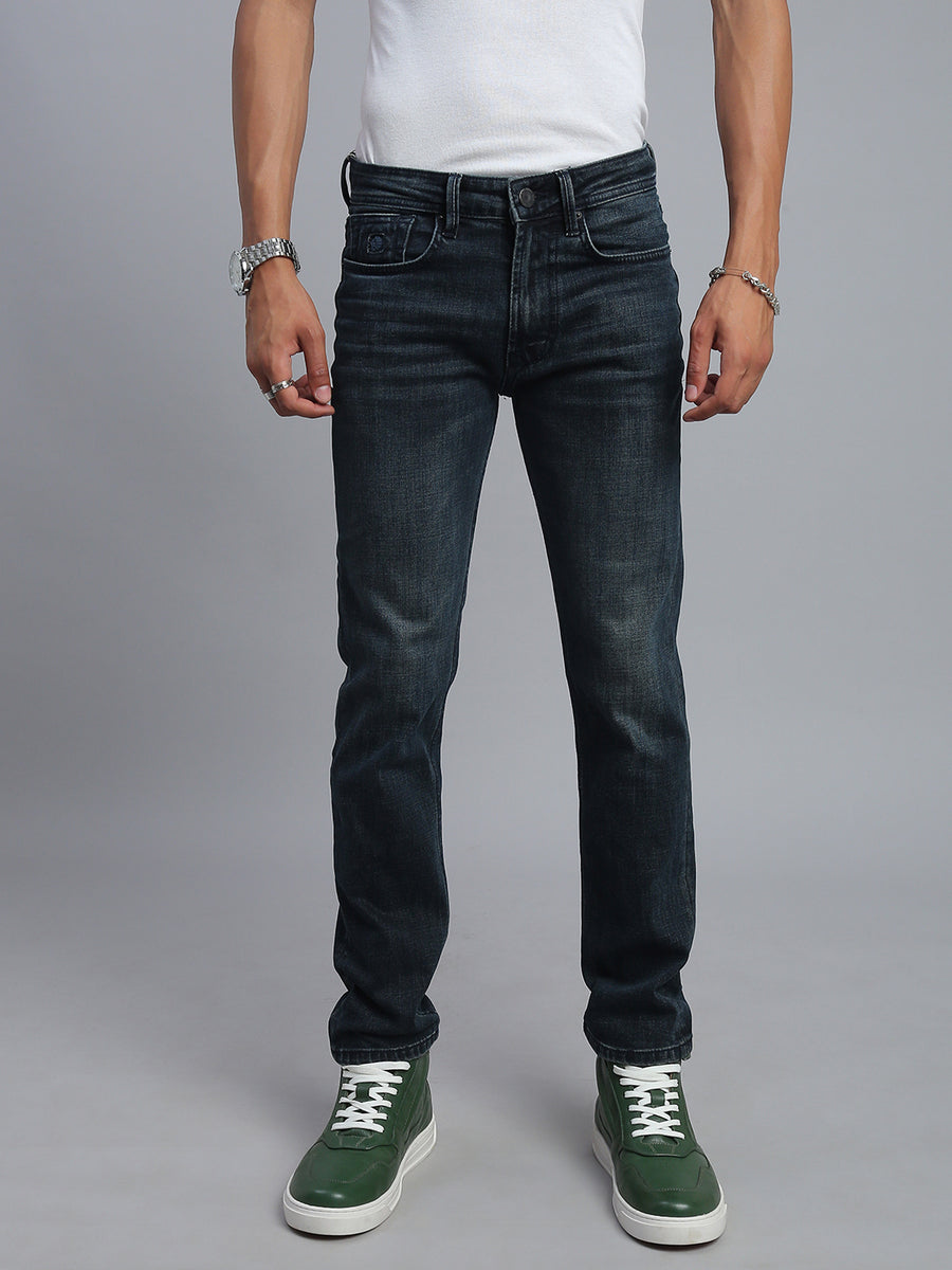 Dark Blue Vintage Comfort Slim Fit Stretchable Jeans