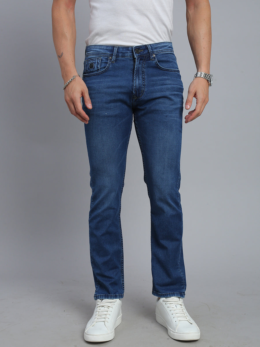 Royal Blue Comfort Slim Fit Stretchable Jeans