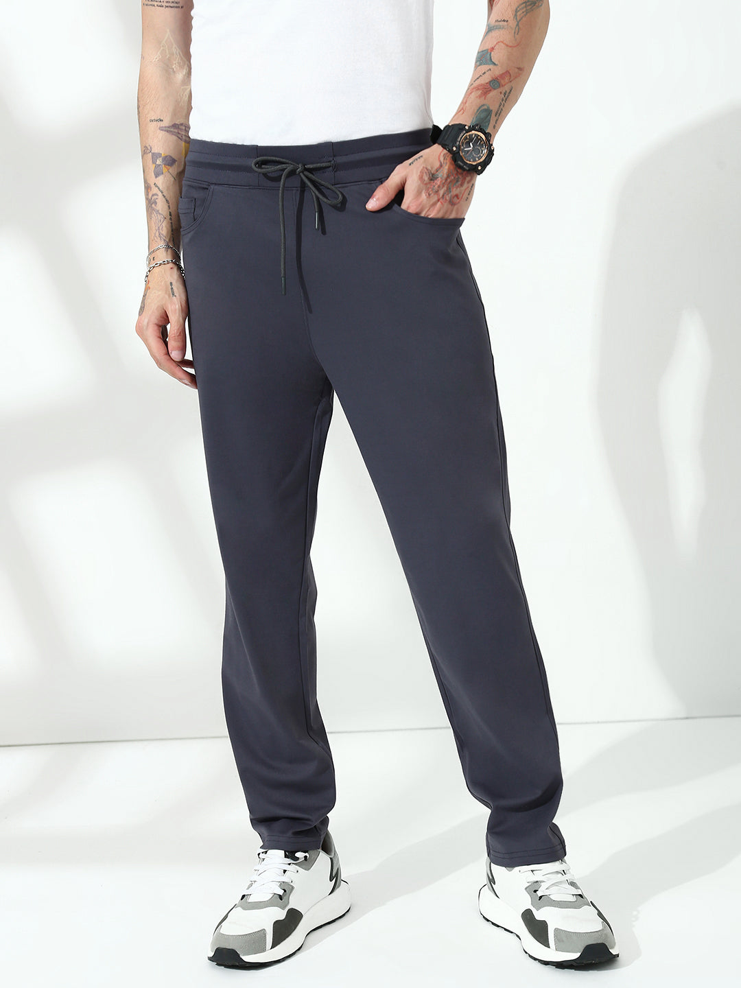 Dark Grey Relax Fit Track Pant