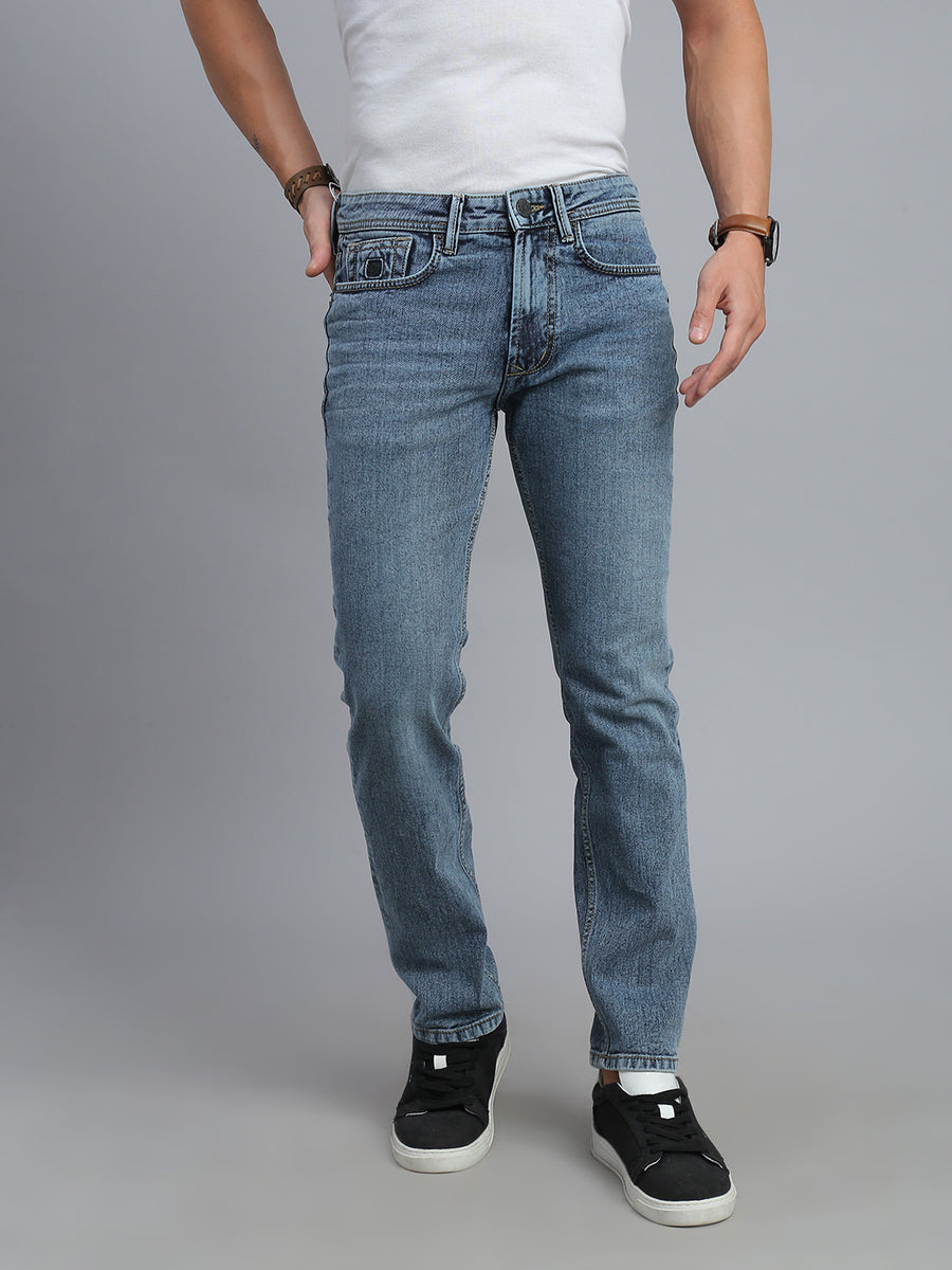Blue Vintage Comfort Slim Fit Stretchable Jeans