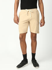 Beige Relax Fit Shorts