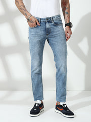 Light Blue Slim Fit Stretchable Jeans