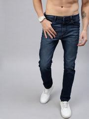 Vintage Blue Straight Stretchable Jeans