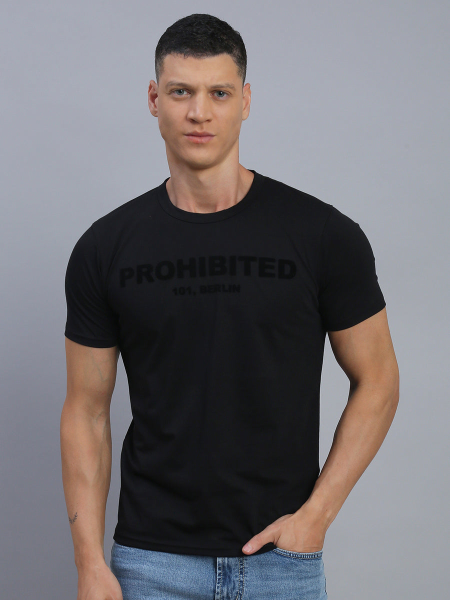 Charcoal Black Polo Cotton T-Shirt