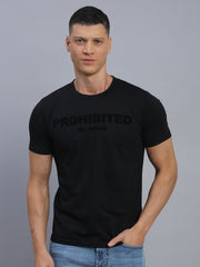 Charcoal Black Polo Cotton T-Shirt