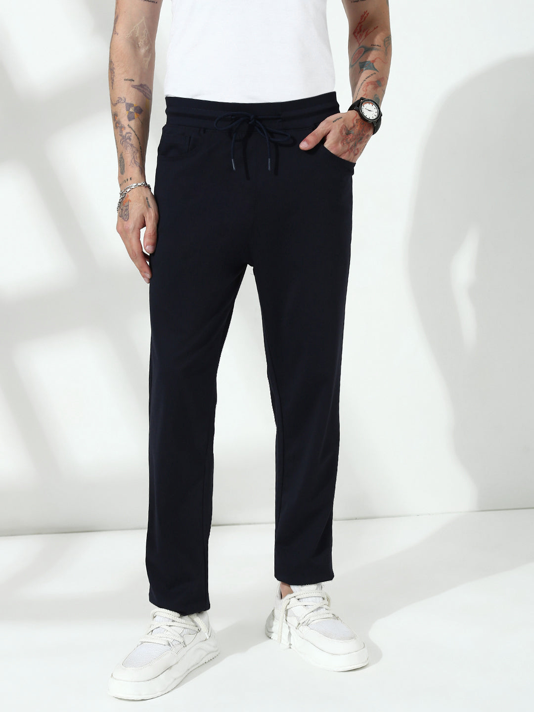 Navy Blue  Relax Fit Track Pant