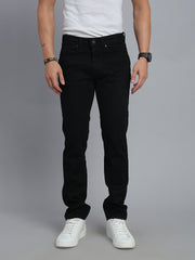 Black Comfort Slim Fit Stretchable Jeans