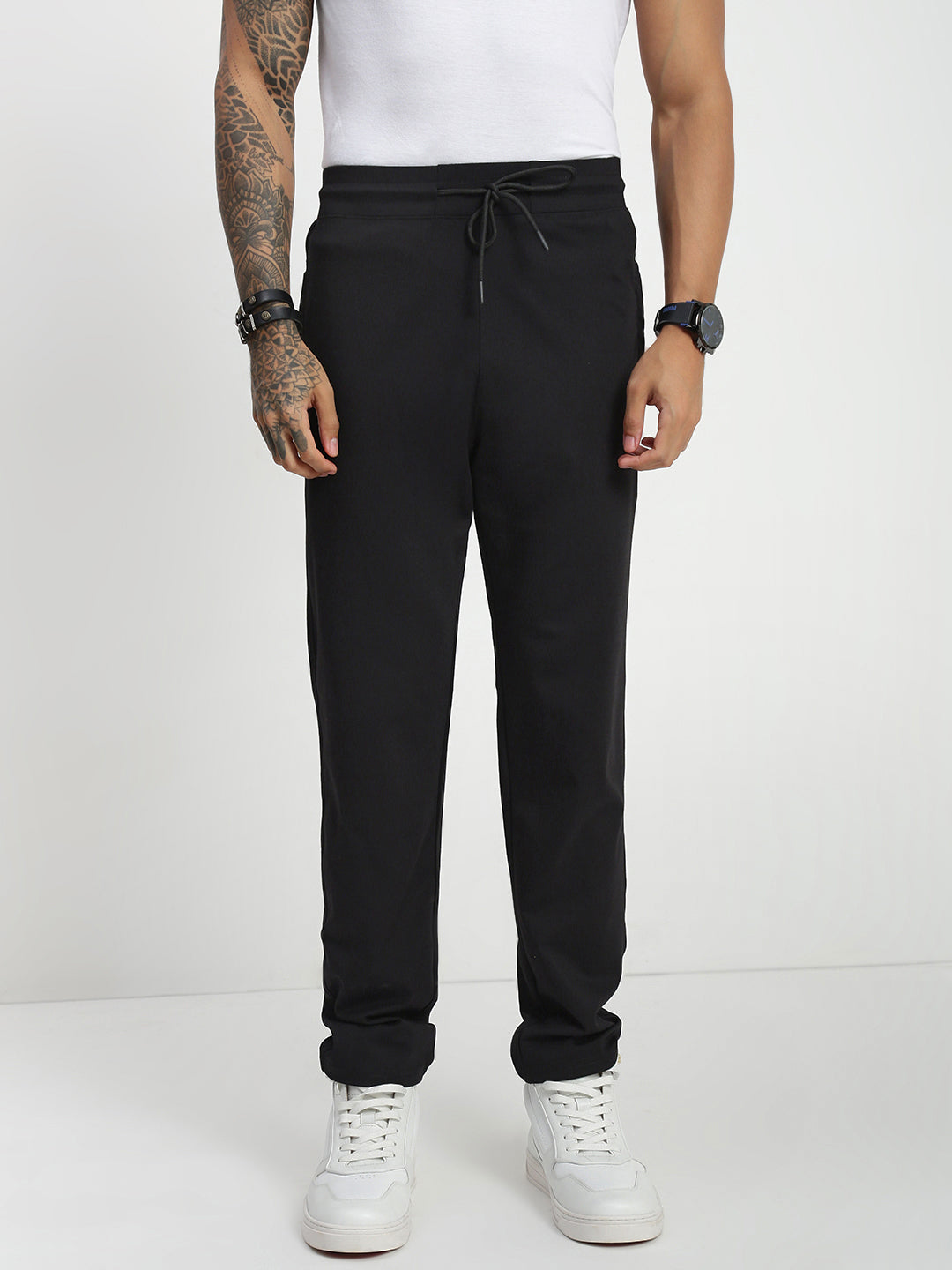 Black Cross Pocket Regular Fit Lower