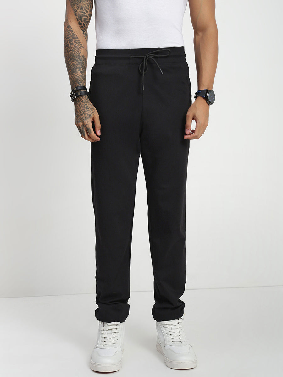 Black Cross Pocket Regular Fit Lower