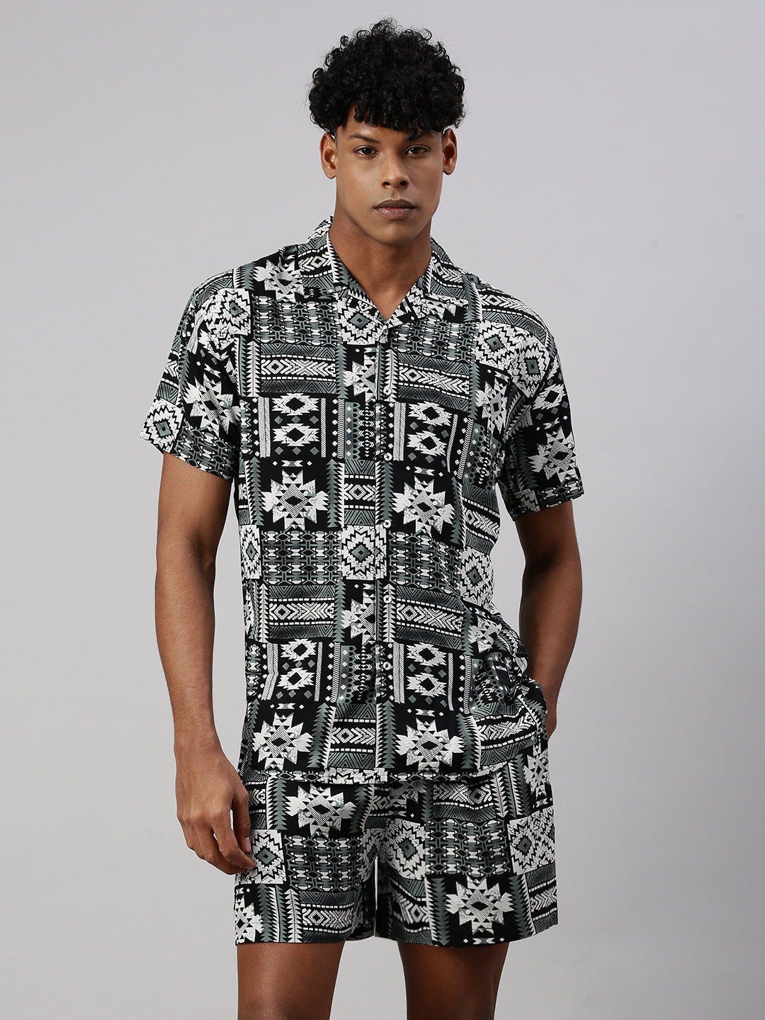 Printed Regular Fit Co-Ords For Men’s