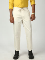 Off White Relax Fit Cross Pocket Cotton Pant