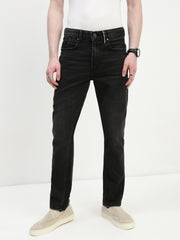 Vintage Black Selvedge Slim Straight Fit Stretchable Jeans