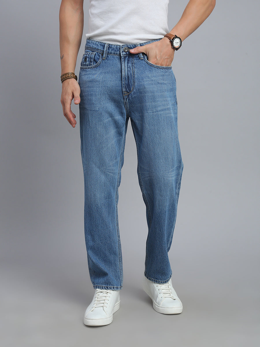 Blue Straight Fit Jeans