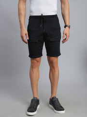 Black Comfort Fit Shorts