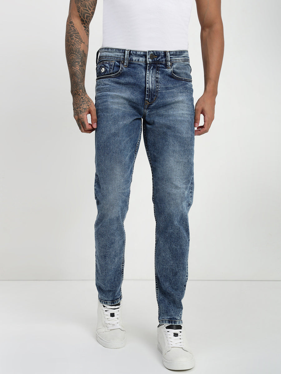 Mild Blue Slim Fit Stretchable Jeans