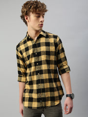 Brushing Checks Shirt Without Pocket