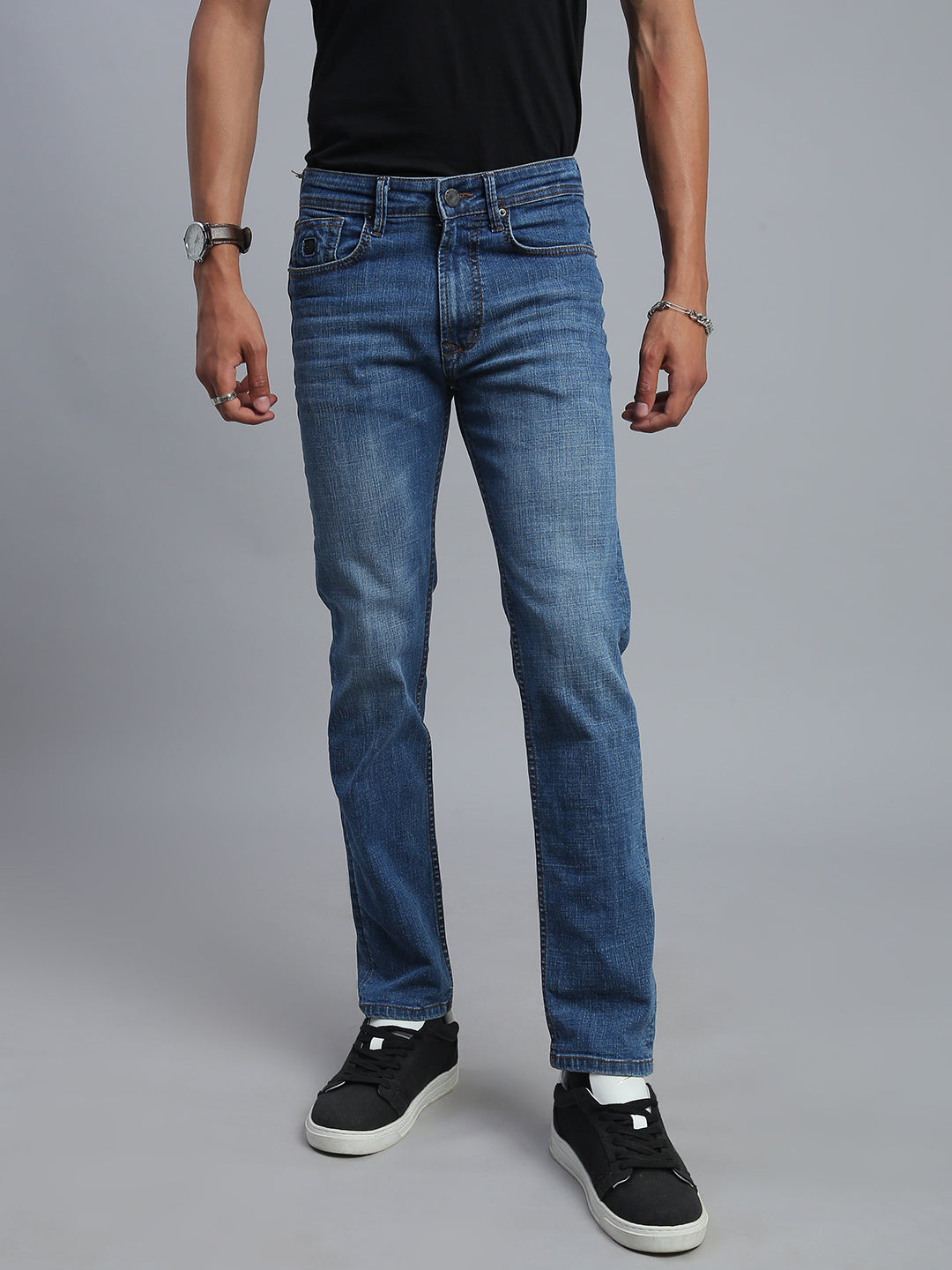 Mild Blue Comfort Slim Fit Stretchable Jeans