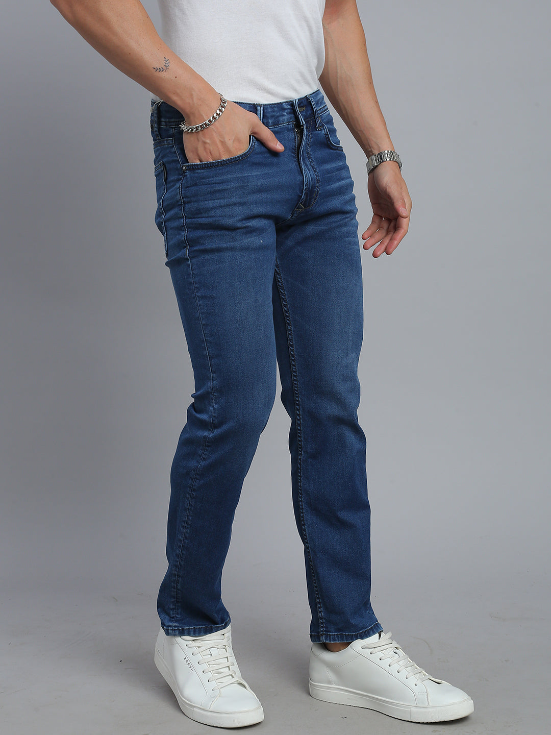 Royal Blue Comfort Slim Fit Stretchable Jeans