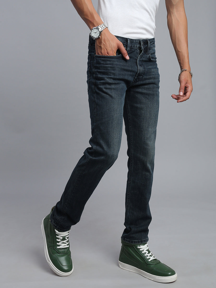 Dark Blue Vintage Comfort Slim Fit Stretchable Jeans