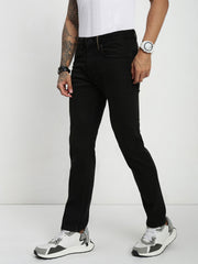 Vintage Carbon Black Slim Straight Fit Selvedge Jeans