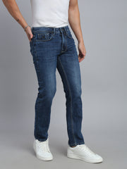 Dark Blue Comfort Slim Fit Stretchable Jeans