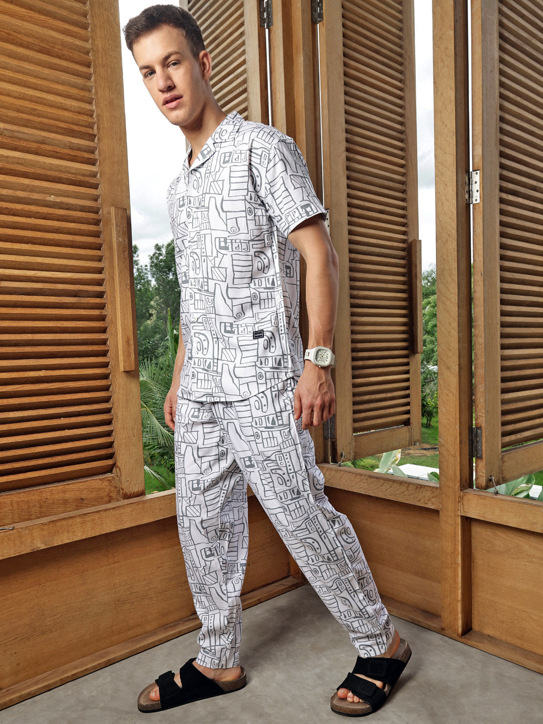 Printed Regular Fit Co-Ords For Men’s