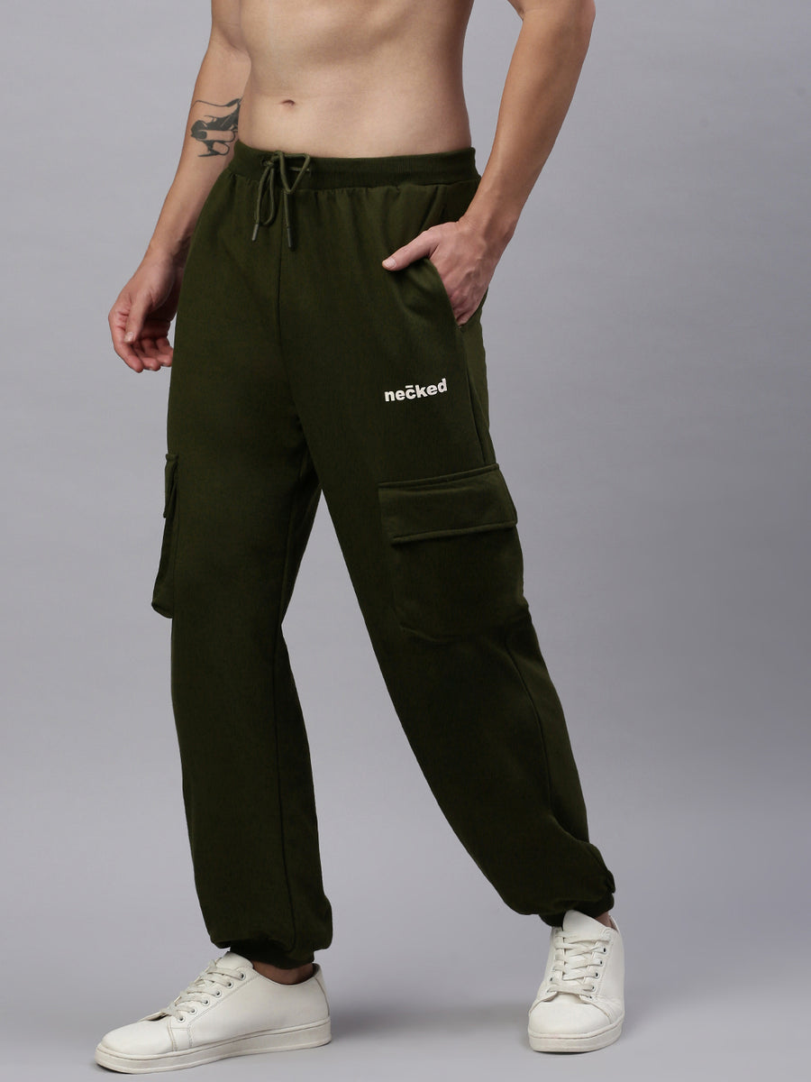 Military Green Cotton Oversize Lower