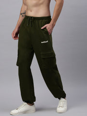 Military Green Cotton Oversize Lower