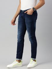 Blue Mild Vintage Slim Fit Stretchable Jeans