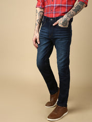 Dark Blue Slim Stretchable Jeans