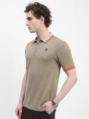 Khakhi Polo Cotton T-Shirt