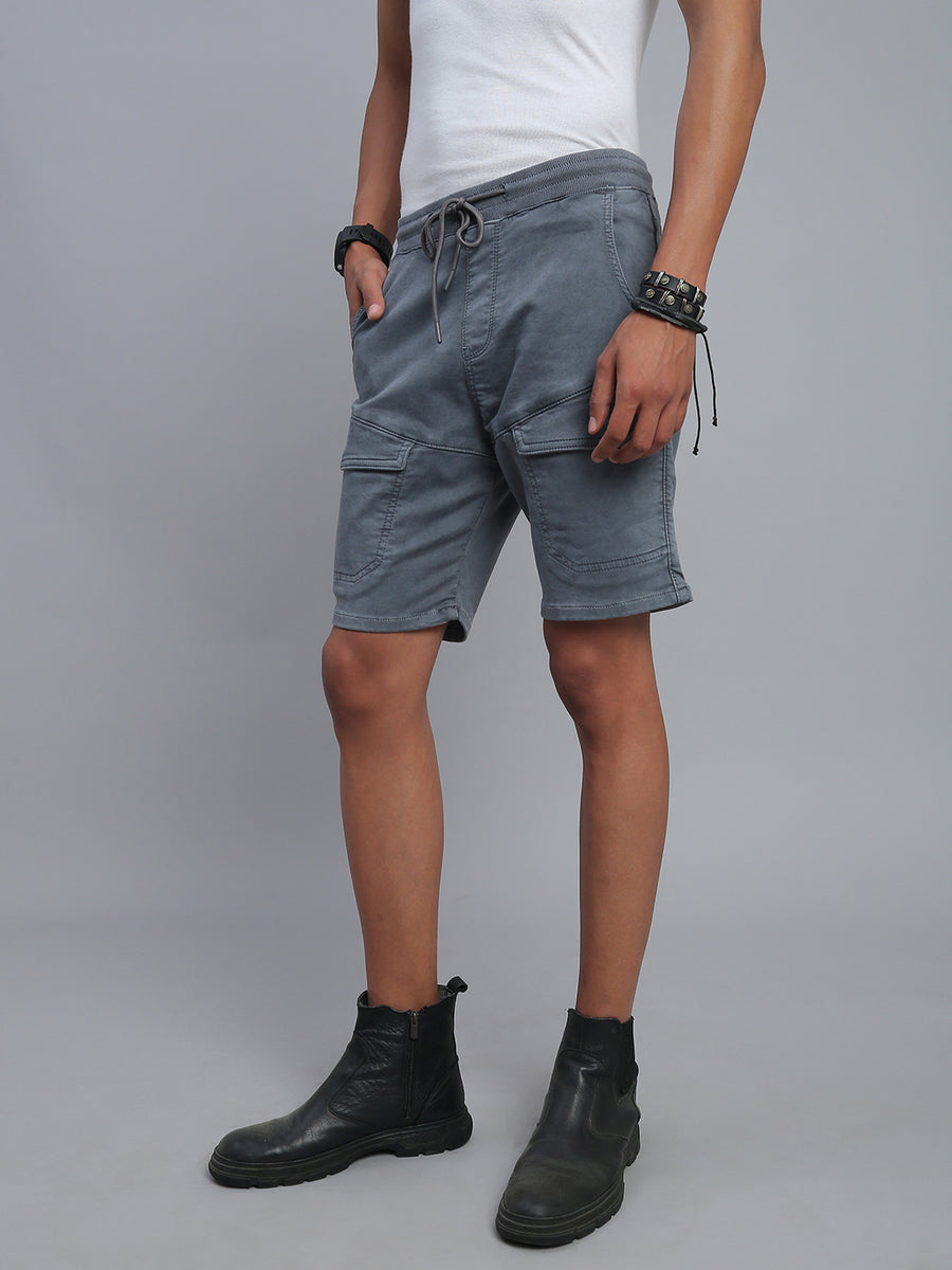 Steel Grey Comfort Fit Shorts