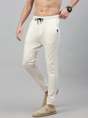 Off White Cotton Looper Men's Lower