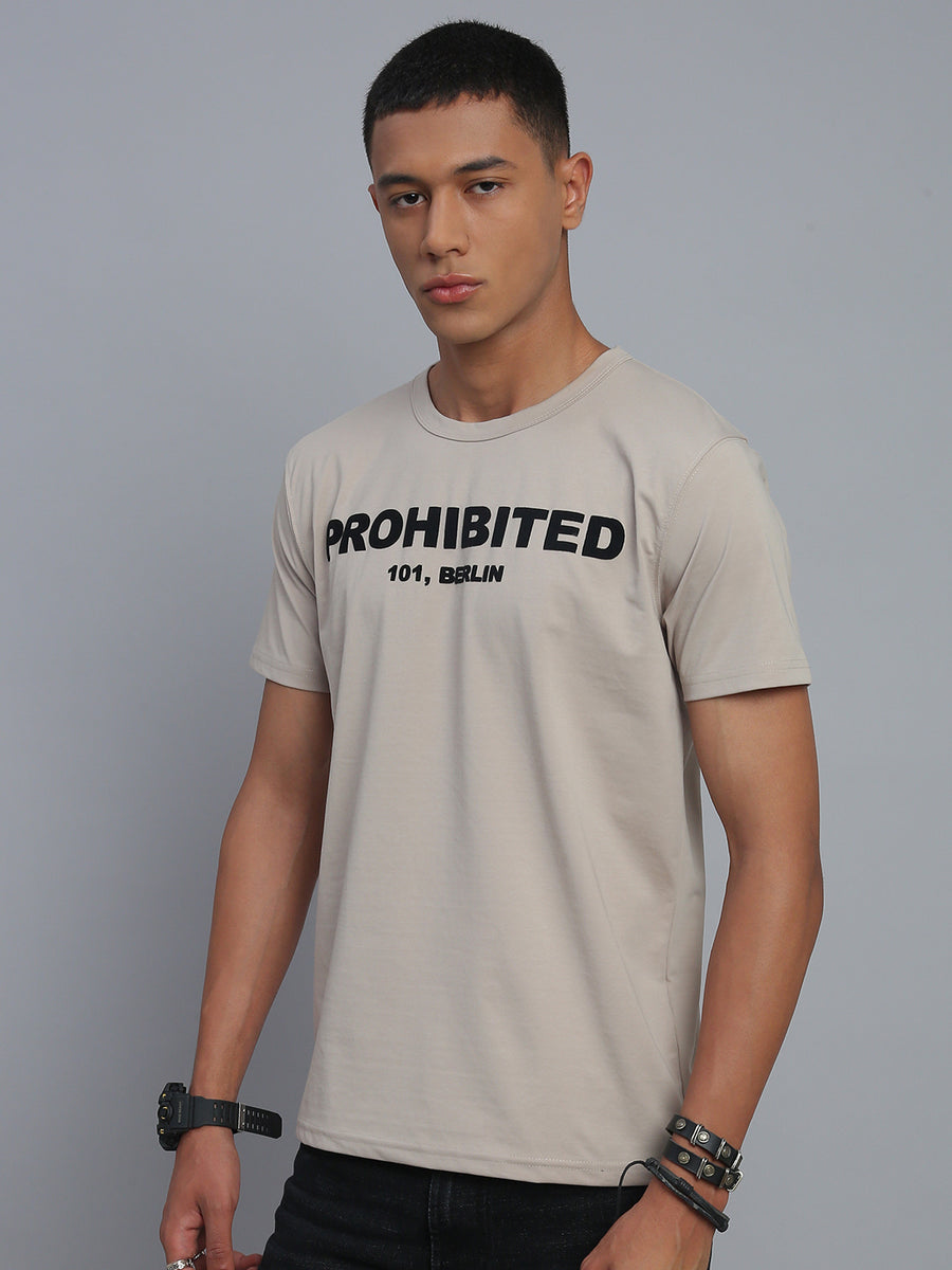 Beige Polo Cotton T-Shirt