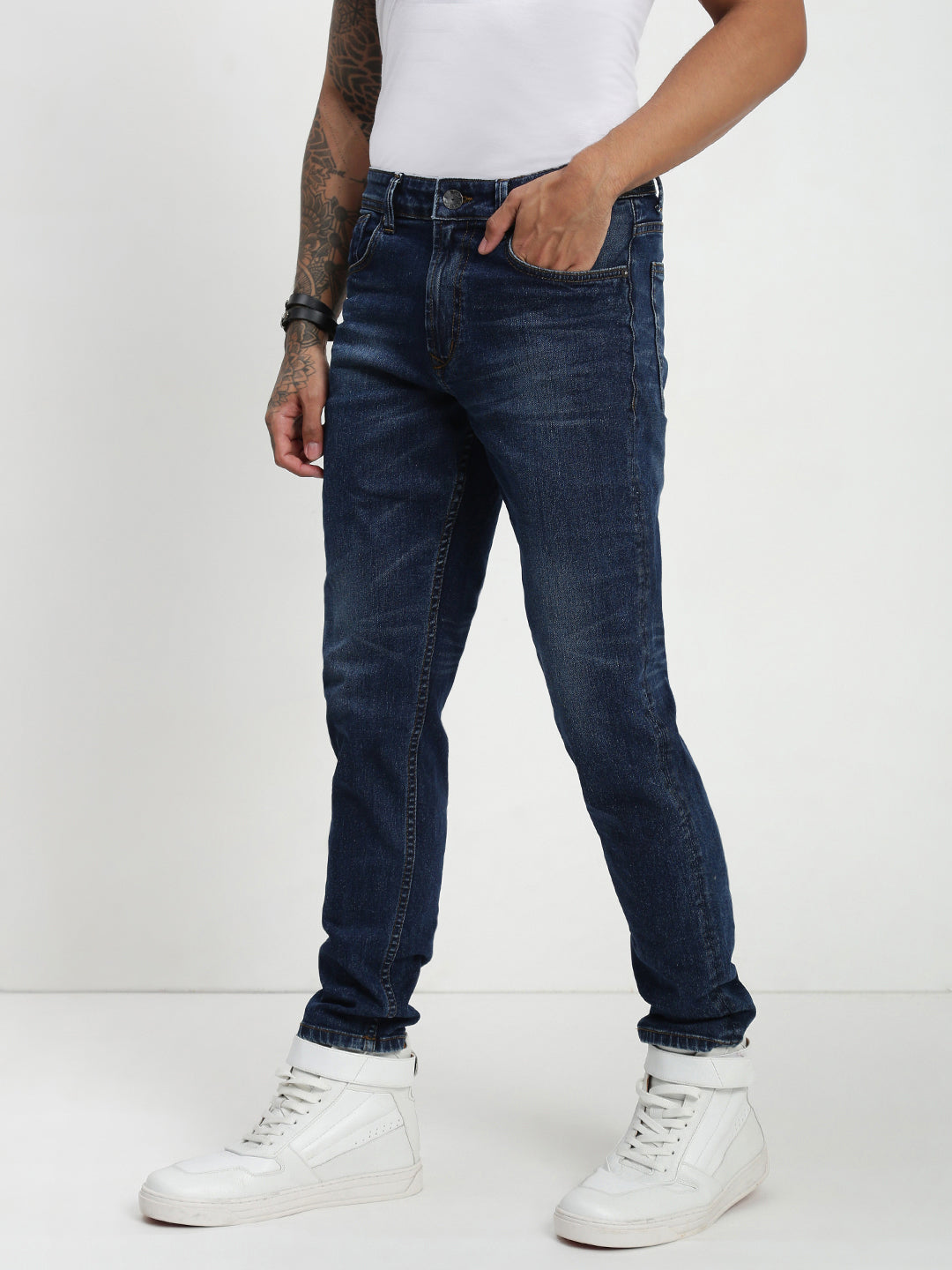 Blue Slim Fit Stretchable Jeans