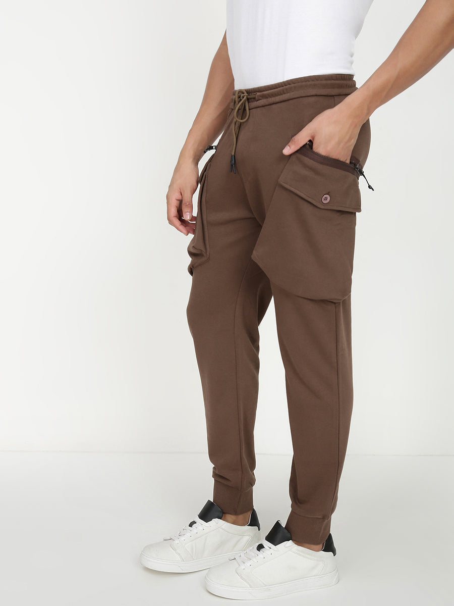 Brown Relax Fit Cross Pocket Lower
